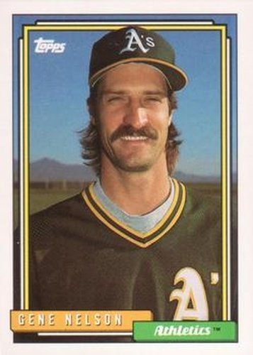 #62 Gene Nelson - Oakland Athletics - 1992 Topps Baseball