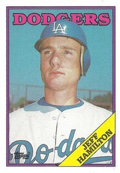 #62 Jeff Hamilton - Los Angeles Dodgers - 1988 Topps Baseball