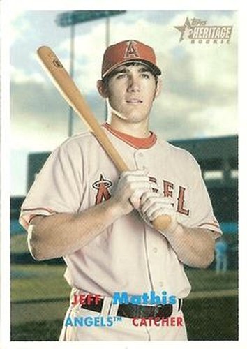 #62 Jeff Mathis - Los Angeles Angels - 2006 Topps Heritage Baseball