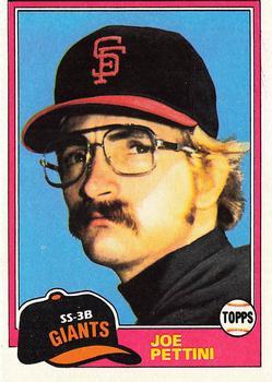 #62 Joe Pettini - San Francisco Giants - 1981 Topps Baseball