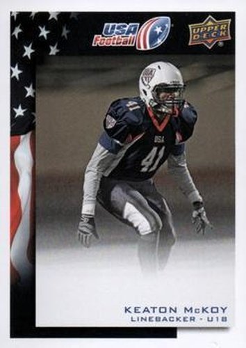 #62 Keaton McKoy - USA - 2014 Upper Deck USA Football