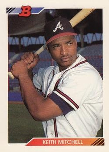#62 Keith Mitchell - Atlanta Braves - 1992 Bowman Baseball