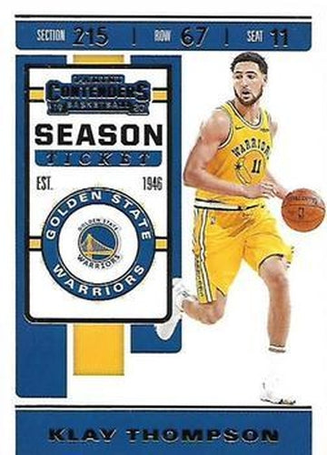 #62 Klay Thompson - Golden State Warriors - 2019-20 Panini Contenders Basketball