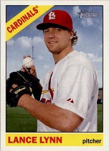 #62 Lance Lynn - St. Louis Cardinals - 2015 Topps Heritage Baseball