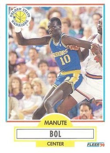 #62 Manute Bol - Golden State Warriors - 1990-91 Fleer Basketball