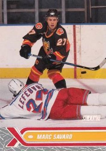 #62 Marc Savard - Calgary Flames - 2000-01 Stadium Club Hockey