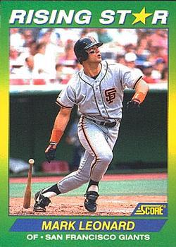 #62 Mark Leonard - San Francisco Giants - 1992 Score 100 Rising Stars Baseball