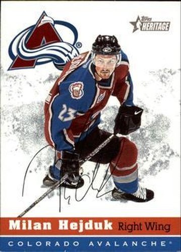 #62 Milan Hejduk - Colorado Avalanche - 2000-01 Topps Heritage Hockey