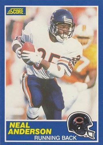 #62 Neal Anderson - Chicago Bears - 1989 Score Football
