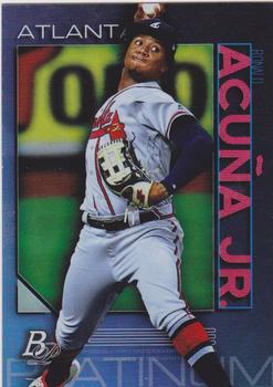 #62 Ronald Acuña Jr. - Atlanta Braves - 2020 Bowman Platinum Baseball