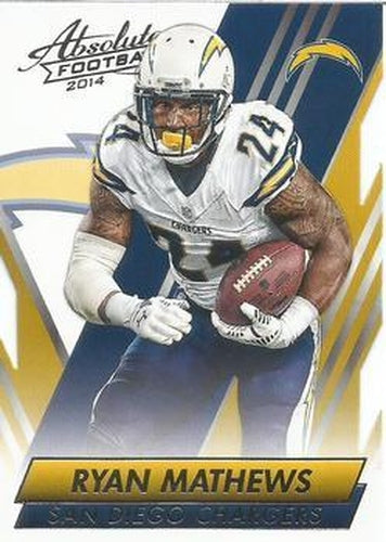 #62 Ryan Mathews - San Diego Chargers - 2014 Panini Absolute - Retail Football
