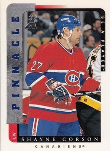 #62 Shayne Corson - Montreal Canadiens - 1996-97 Pinnacle Be a Player Hockey