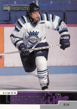 #62 Simon Lagace-Daigle - Chicoutimi Sagueneens - 1999-00 Upper Deck Prospects Hockey