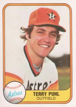 #62 Terry Puhl - Houston Astros - 1981 Fleer Baseball