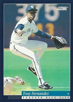 #62 Tony Fernandez - Toronto Blue Jays -1994 Score Baseball