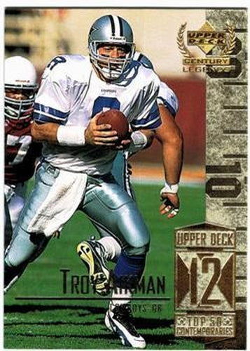 #62 Troy Aikman - Dallas Cowboys - 1999 Upper Deck Century Legends Football