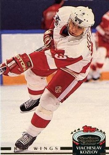 #62 Viacheslav Kozlov - Detroit Red Wings - 1992-93 Stadium Club Hockey