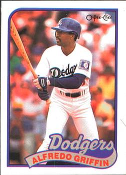 #62 Alfredo Griffin - Los Angeles Dodgers - 1989 O-Pee-Chee Baseball