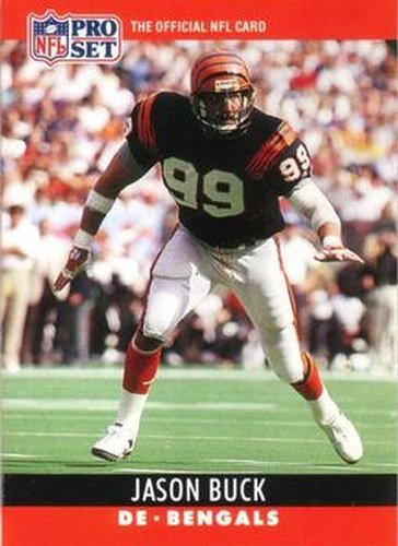 #62 Jason Buck - Cincinnati Bengals - 1990 Pro Set Football