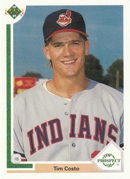 #62 Tim Costo - Cleveland Indians - 1991 Upper Deck Baseball