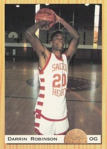 #62 Darrin Robinson - Sacred Heart Pioneers - 1993 Classic Draft Picks Basketball