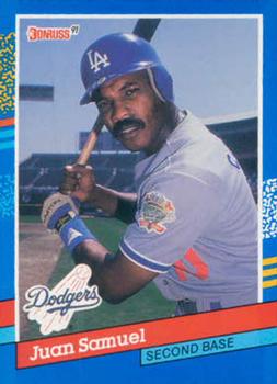 #62 Juan Samuel - Los Angeles Dodgers - 1991 Donruss Baseball