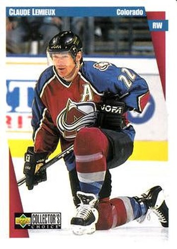 #62 Claude Lemieux - Colorado Avalanche - 1997-98 Collector's Choice Hockey
