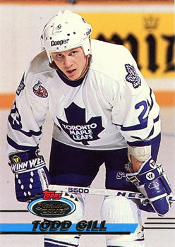 #62 Todd Gill - Toronto Maple Leafs - 1993-94 Stadium Club Hockey