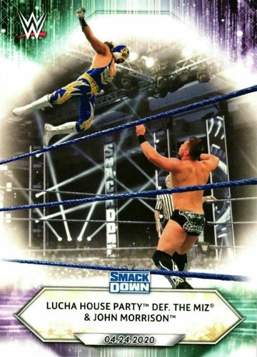 #62 Lucha House Party def. The Miz & John Morrison - 2021 Topps WWE Wrestling