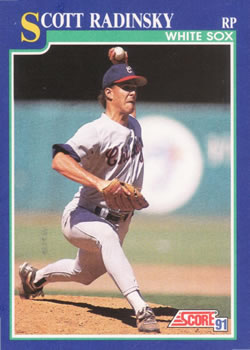 #62 Scott Radinsky - Chicago White Sox - 1991 Score Baseball