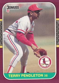#62 Terry Pendleton - St. Louis Cardinals - 1987 Donruss Opening Day Baseball