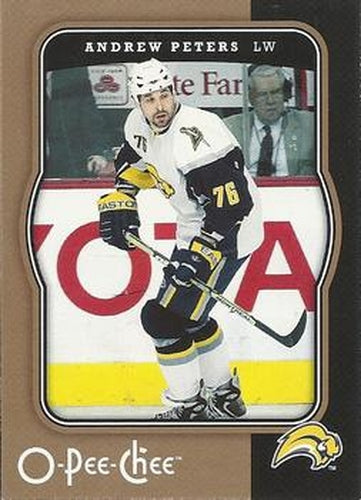 #62 Andrew Peters - Buffalo Sabres - 2007-08 O-Pee-Chee Hockey