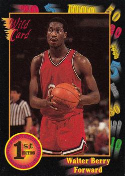 #62 Walter Berry - St. John's Red Storm - 1991-92 Wild Card Basketball