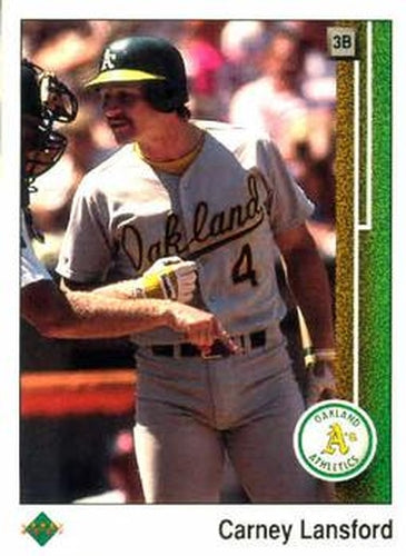 #562 Carney Lansford - Oakland Athletics - 1989 Upper Deck Baseball