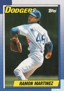 #62 Ramon Martinez - Los Angeles Dodgers - 1990 Topps Baseball