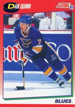 #62 Dan Quinn - St. Louis Blues - 1991-92 Score Canadian Hockey
