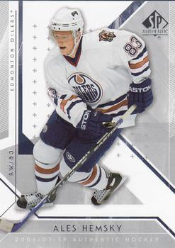 #62 Ales Hemsky - Edmonton Oilers - 2006-07 SP Authentic Hockey