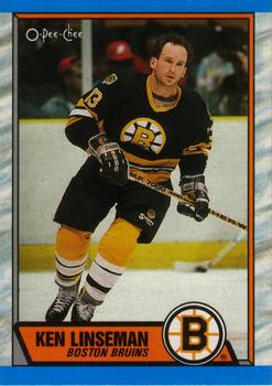 #62 Ken Linseman - Boston Bruins - 1989-90 O-Pee-Chee Hockey
