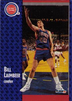 #62 Bill Laimbeer - Detroit Pistons - 1991-92 Fleer Basketball