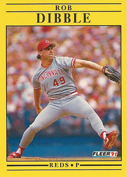 #62 Rob Dibble - Cincinnati Reds - 1991 Fleer Baseball