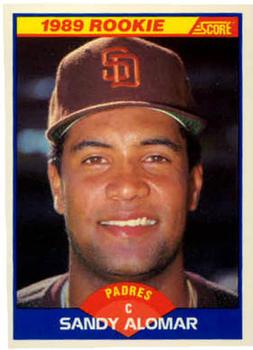 #630 Sandy Alomar - San Diego Padres - 1989 Score Baseball