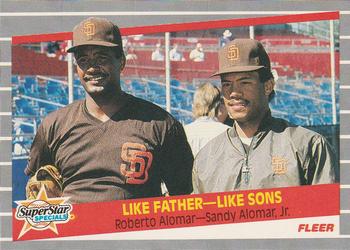 #630 Roberto Alomar / Sandy Alomar Jr. - San Diego Padres - 1989 Fleer Baseball