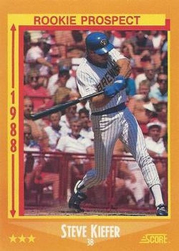 #630 Steve Kiefer - Milwaukee Brewers - 1988 Score Baseball