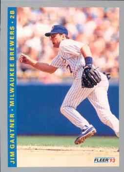 #630 Jim Gantner - Milwaukee Brewers - 1993 Fleer Baseball