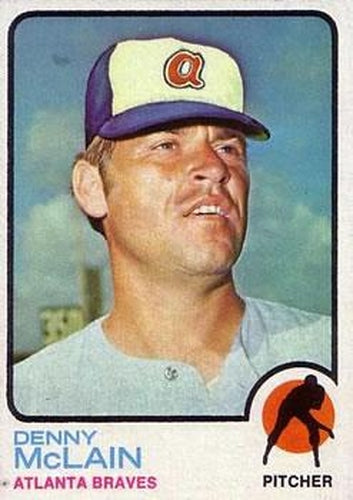#630 Denny McLain - Atlanta Braves - 1973 Topps Baseball