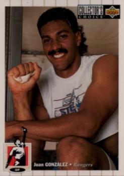 #630 Juan Gonzalez - Texas Rangers - 1994 Collector's Choice Baseball