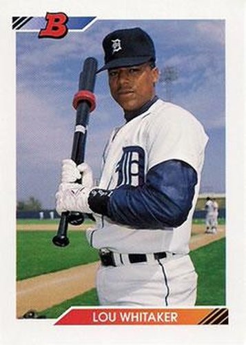 #630 Lou Whitaker - Detroit Tigers - 1992 Bowman Baseball