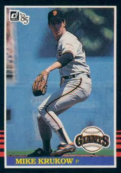 #630 Mike Krukow - San Francisco Giants - 1985 Donruss Baseball