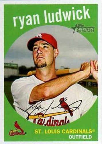 #630 Ryan Ludwick - St. Louis Cardinals - 2008 Topps Heritage Baseball