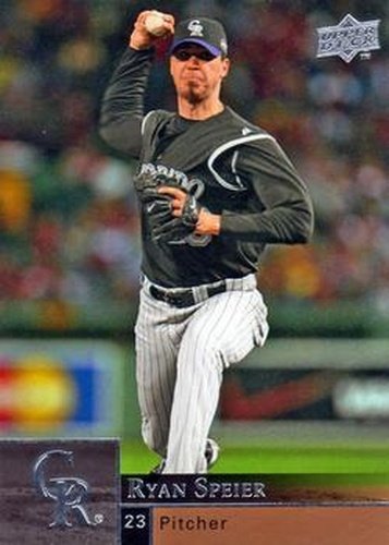 #630 Ryan Speier - Colorado Rockies - 2009 Upper Deck Baseball